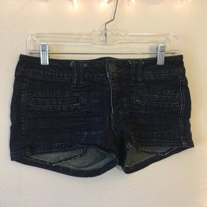 American Eagle dark denim short shorts